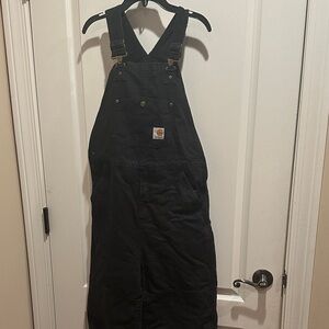 Carhartt black Overalls LINED!!! Very warm